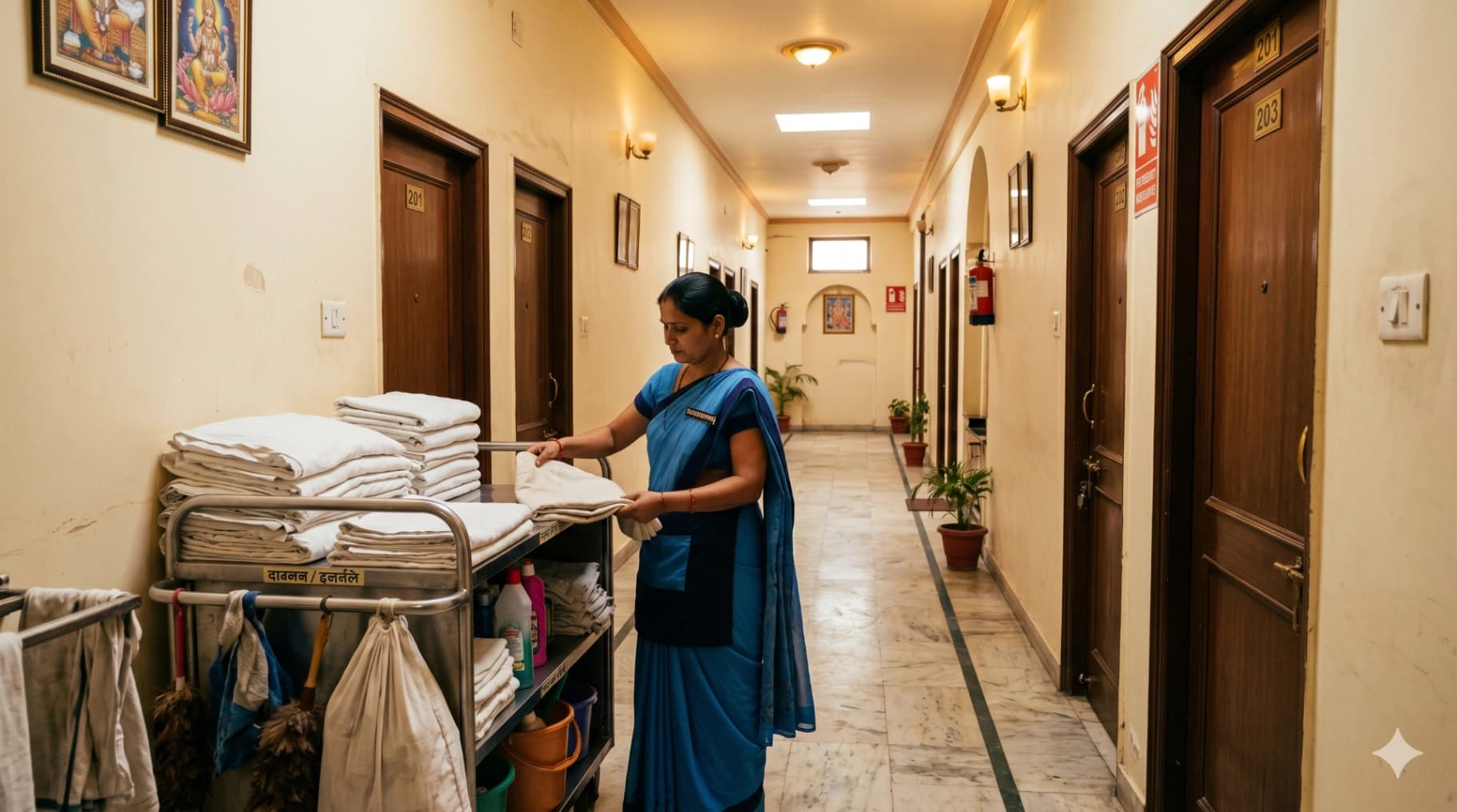 Why Small Hotels in Pilgrimage Towns Overspend on Laundry More Than Large Ones